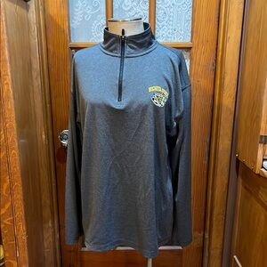 Gray Quarter-Zip Pullover with Embroidered Logo Wichita State-Shockers